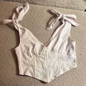 💯 cotton Elegant Women's Tie-Strap Top